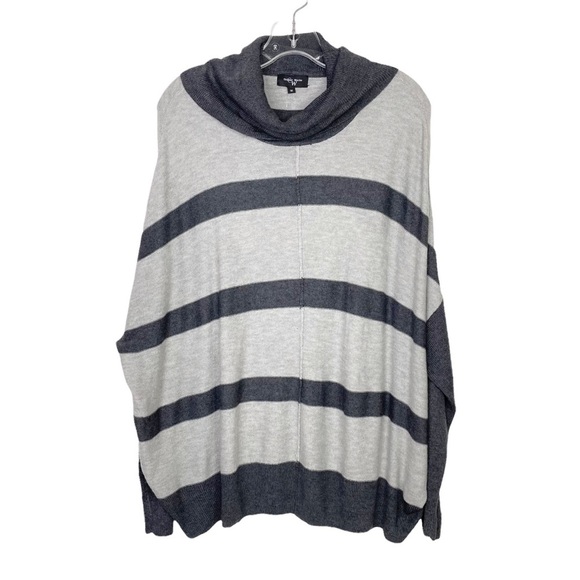 Stitch Fix l Colour Works Grey Cowl Neck Sweater, Medium - Picture 5 of 10